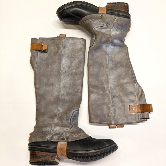 Sorel Shoes - Sorel Slimpack Boots Women 7 Equestrian Tall Waterproof Leather Riding Boots